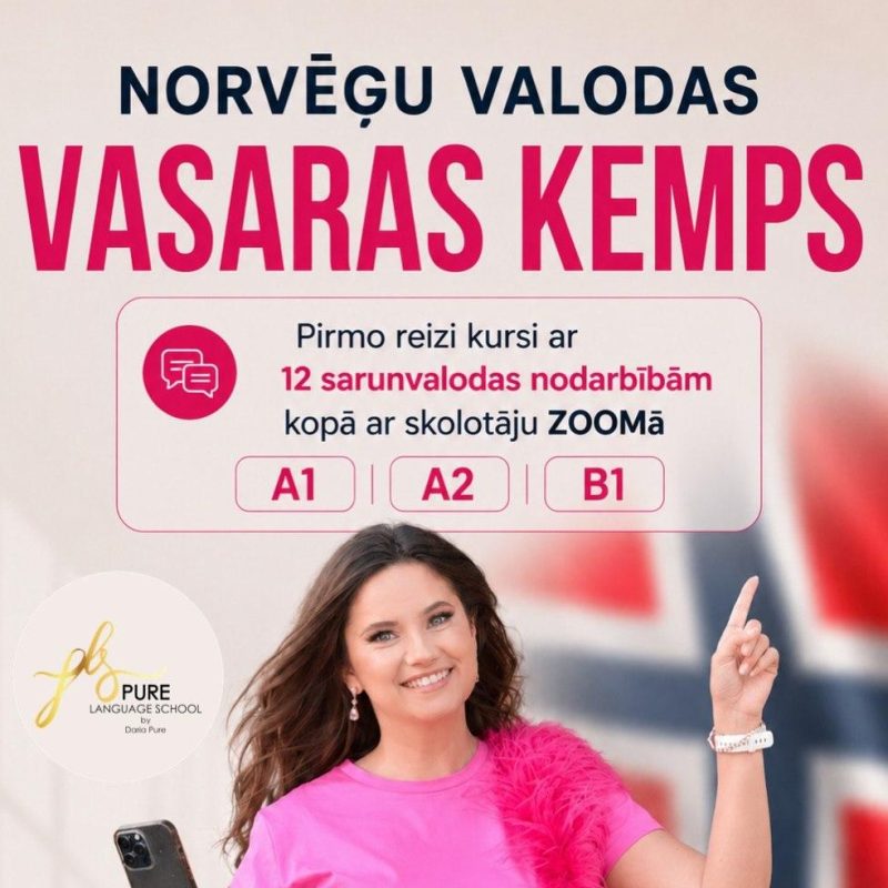 Norvēģu valoda vasarā +2 līmeņi — Norwegian Camp, 36 lekcijas